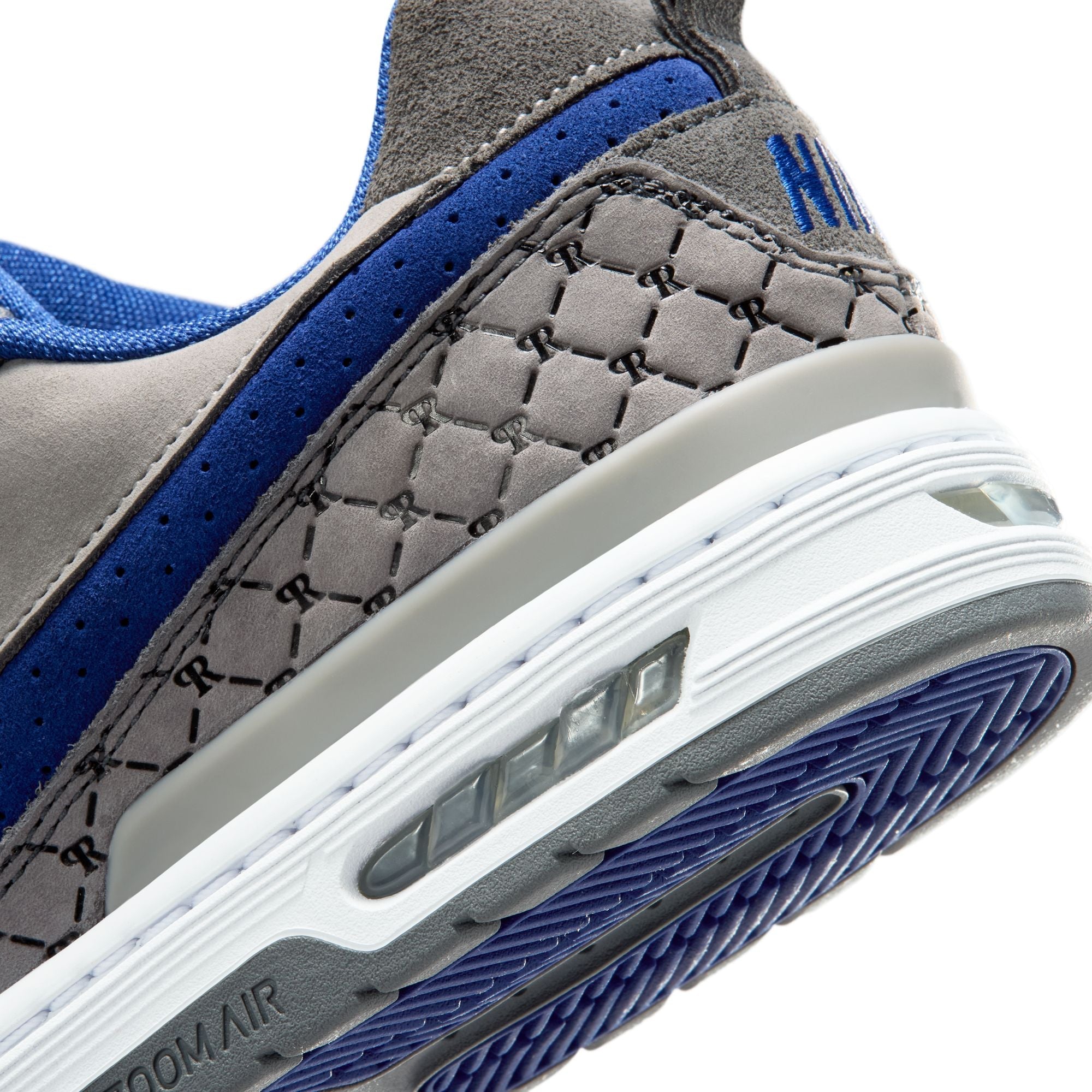 Nike SB Paul Rodriguez Zoom Air Low - Flint Grey/Deep Royal Blue-Flint Grey