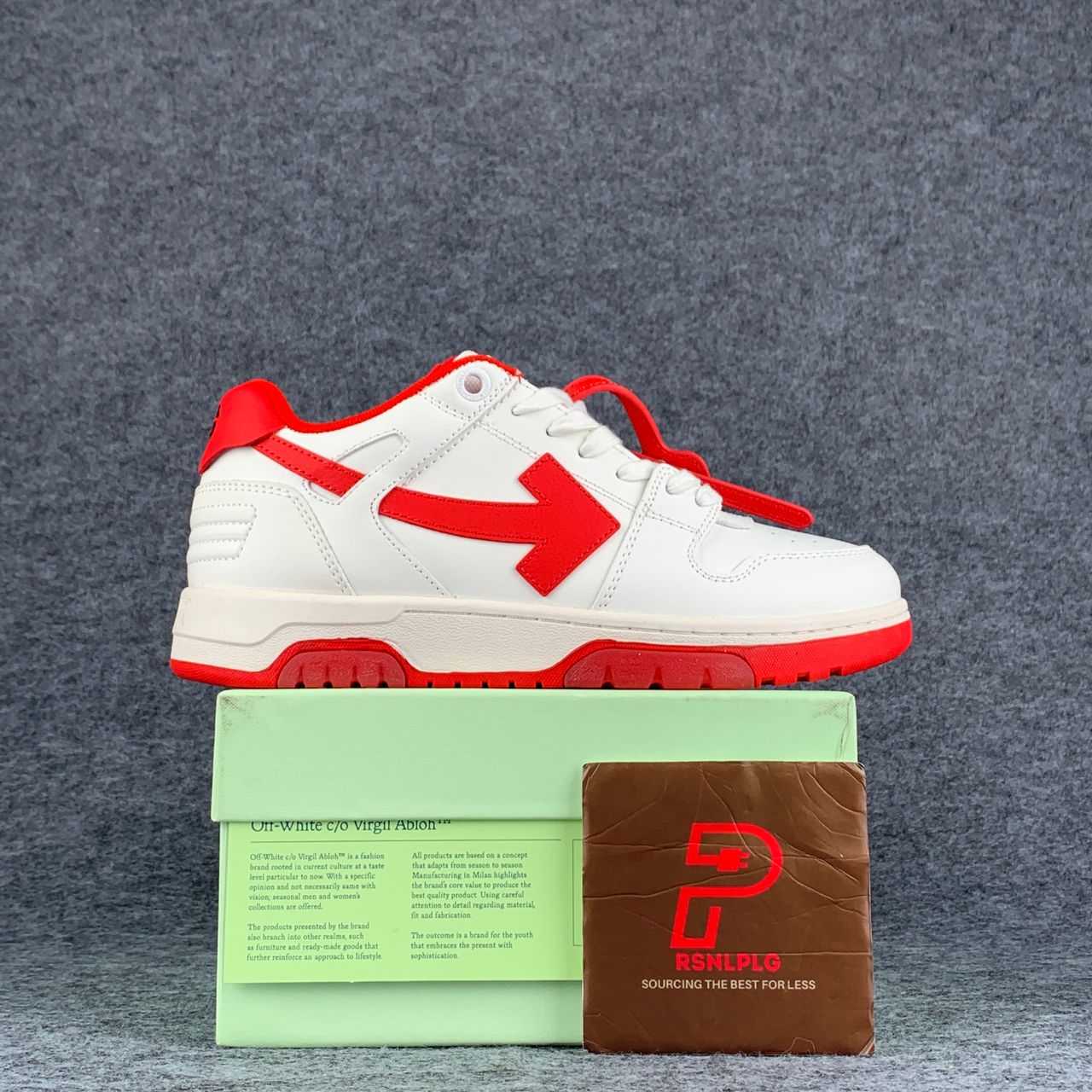 Off-White Out of Office 'White Red'
