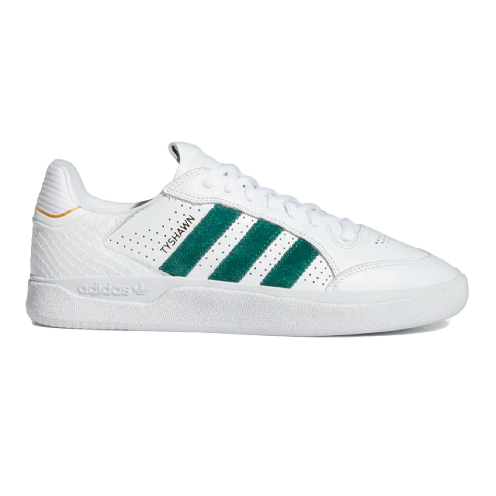 Adidas Tyshawn Low - Cloud White/Collegiate Green/Gold Metallic