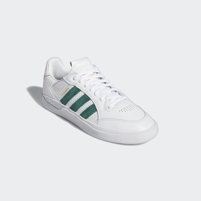 Adidas Tyshawn Low - Cloud White/Collegiate Green/Gold Metallic