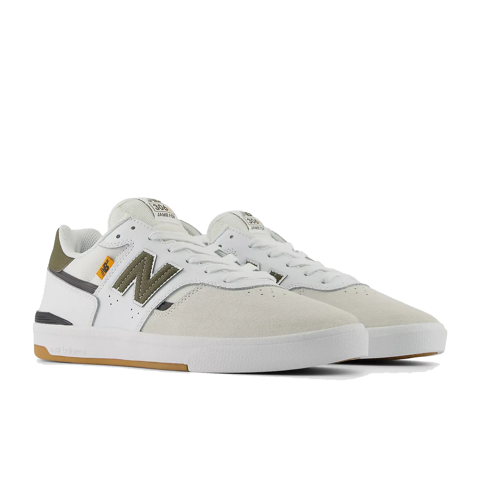 New Balance Numeric Foy 306 Cup - White/Dark Moss