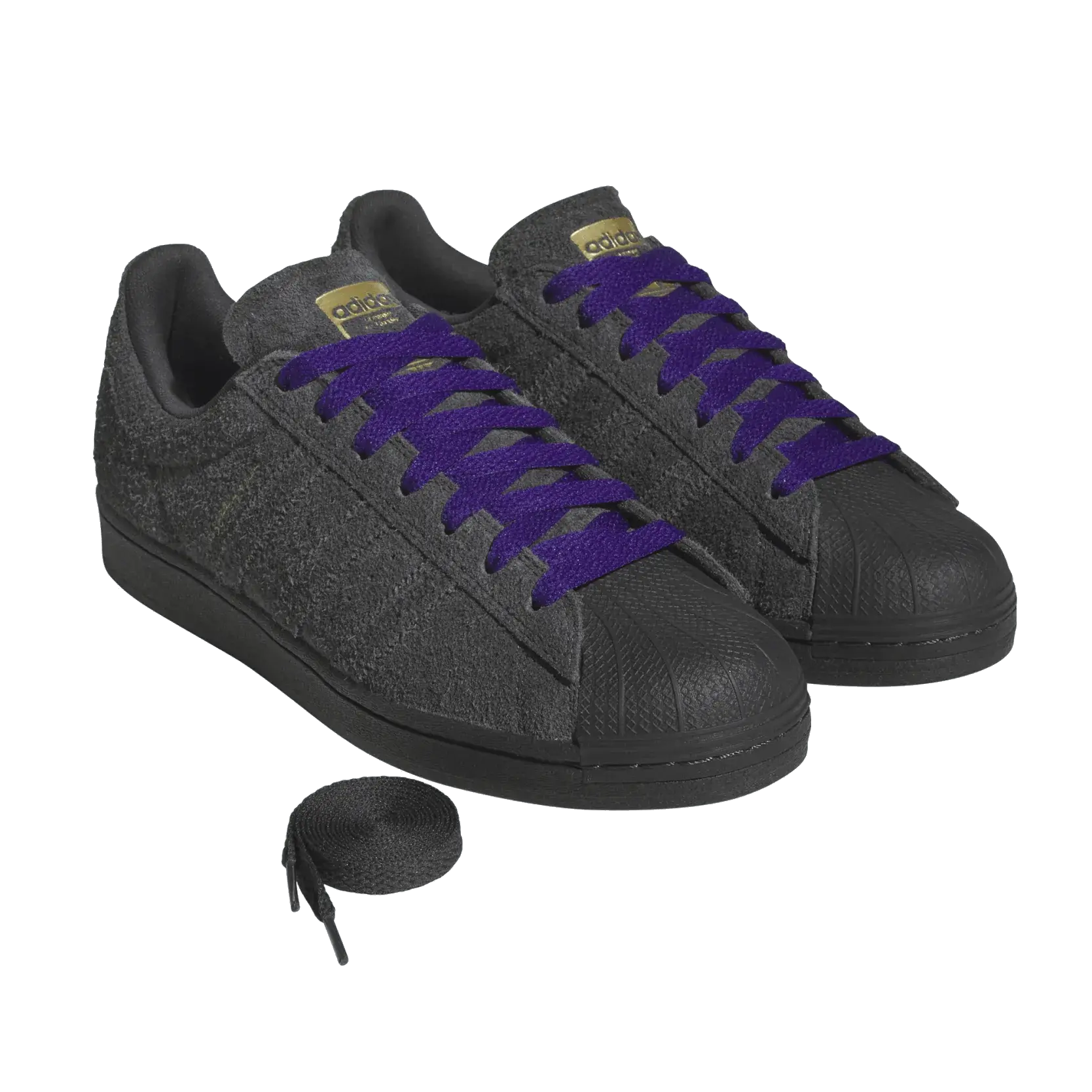 Adidas Superstar ADV - Carbon/Carbon/Purple
