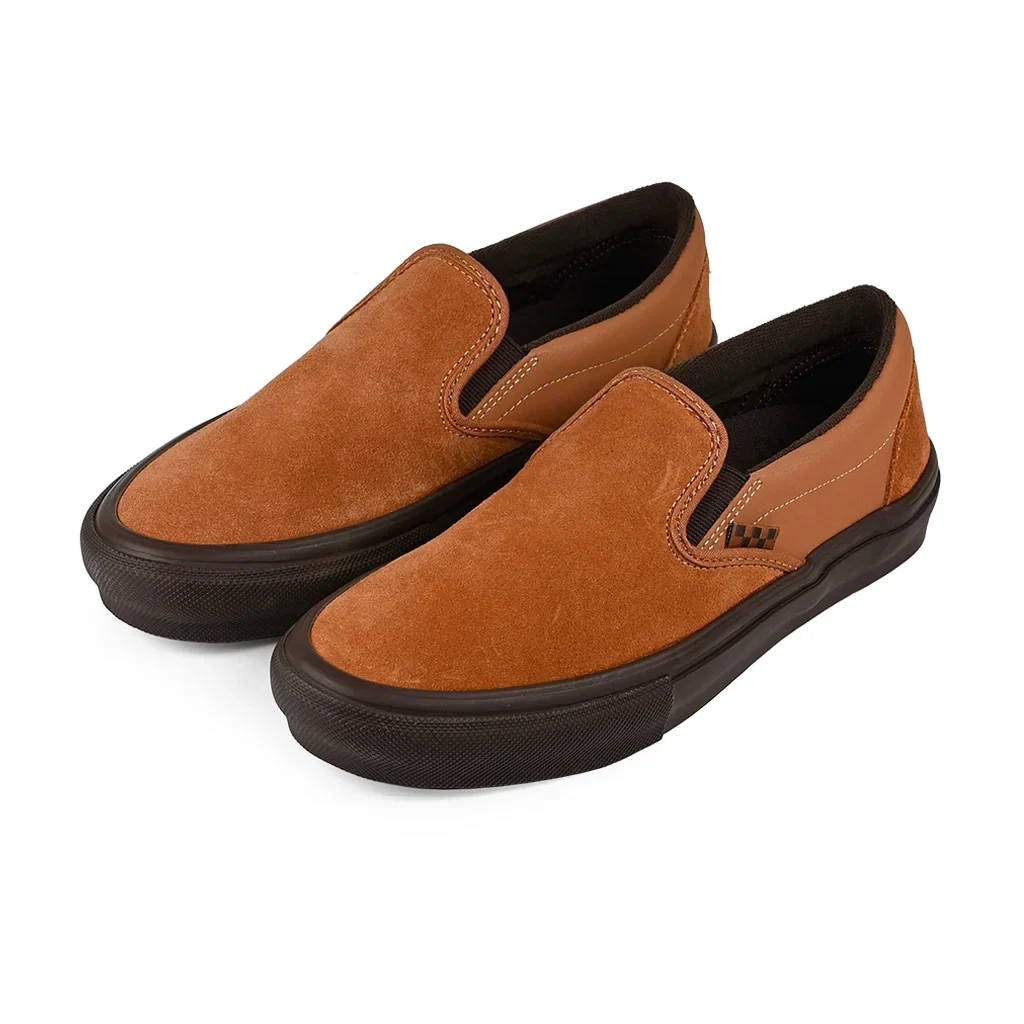 Vans Skate Slip On - Golden Brown/Gum